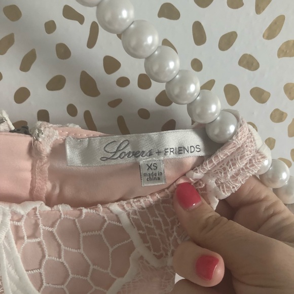 New Lovers + Friends White Lace Caspian Mini Dress - Picture 6 of 7